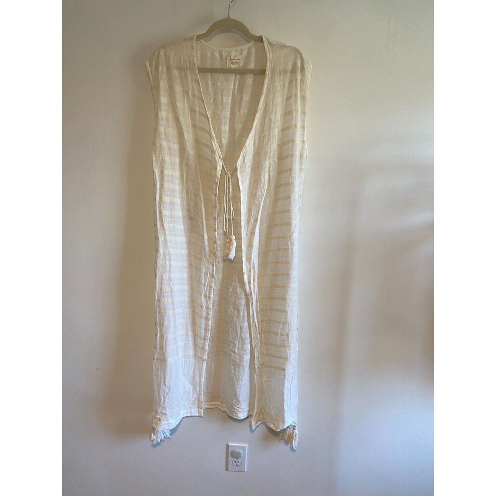 Handloom Los Angeles Sustainable Fashion Duster Length Kimono Tie Front OS